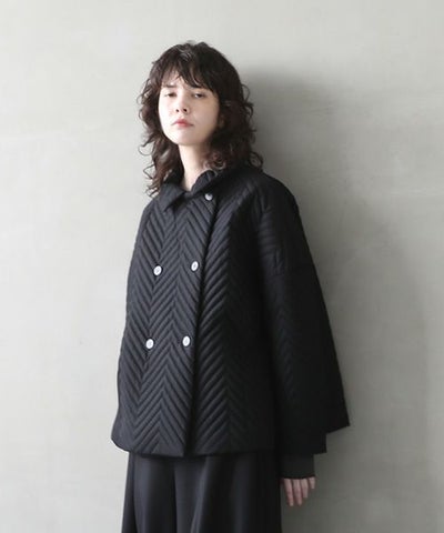 Mochi.モチ.quilted jacket  [black]