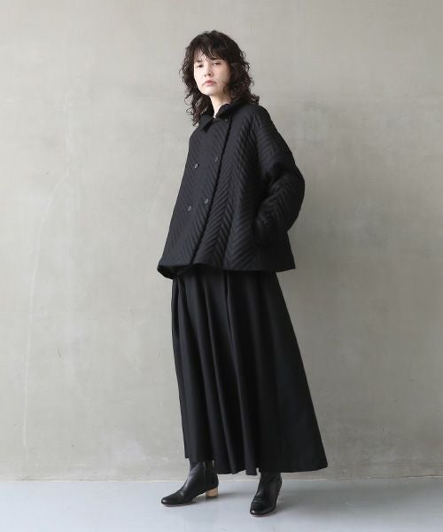 Mochi.モチ.quilted jacket  [black]