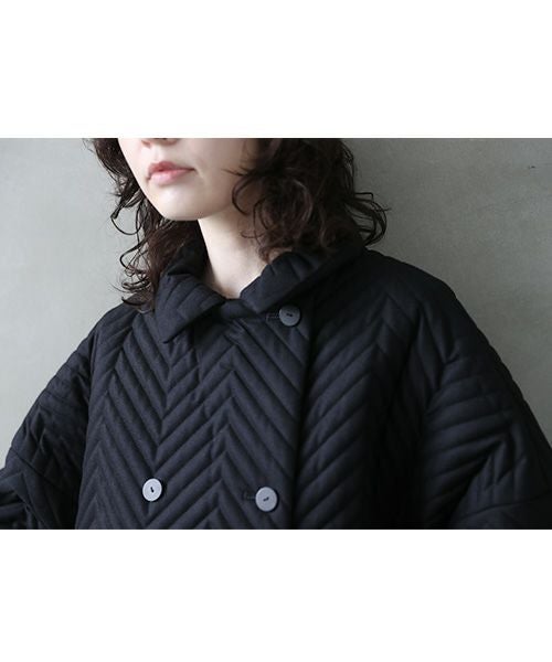 Mochi.モチ.quilted jacket  [black]