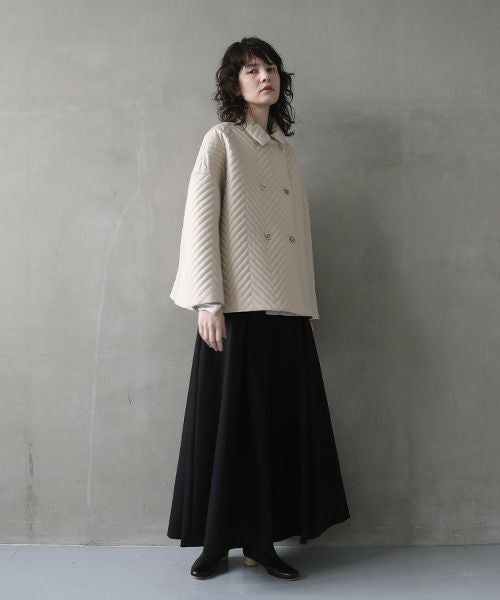 Mochi.モチ.quilted jacket  [off beige]