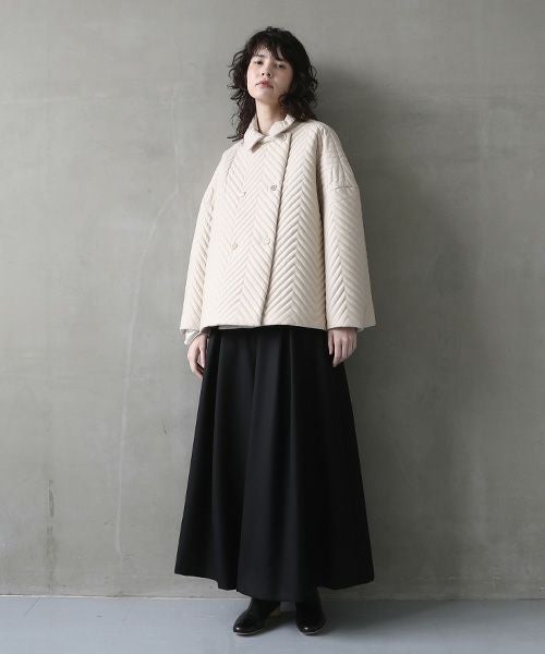 Mochi.モチ.quilted jacket  [off beige]