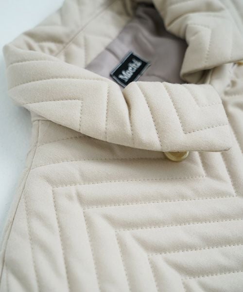 Mochi モチ Mochi公式 Mochi通販 Mochi服 Mochiツイッター Mochiインスタ quilted jacket  [off beige]