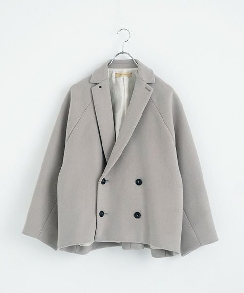 suzuki takayuki.スズキタカユキ.short coat [A241-22/ice grey]