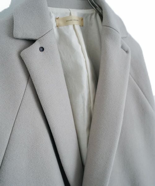 suzuki takayuki スズキタカユキ short coat [A241-22/ice grey]