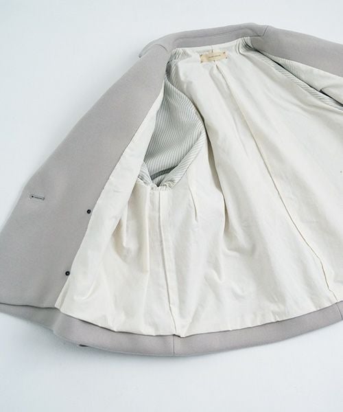 suzuki takayuki スズキタカユキ short coat [A241-22/ice grey]