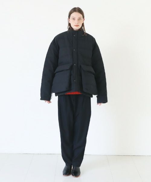 ヘンリックヴィブスコフ HENRIK VIBSKOV ポンチョ HENRIK VIBSKOV ヘンリックヴィブスコフ SHORT DOWN JACKET [Caviar]