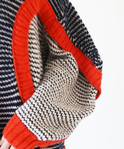 HENRIK VIBSKOV ヘンリックヴィブスコフ TOMATO KNIT DRESS [Navy Red