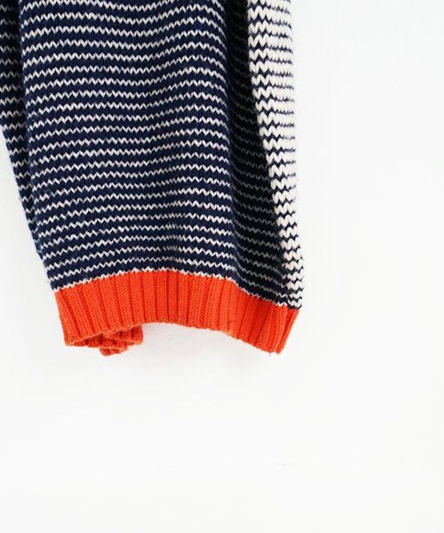 HENRIK VIBSKOV.ヘンリックヴィブスコフ.TOMATO KNIT DRESS [Navy Red Beige]