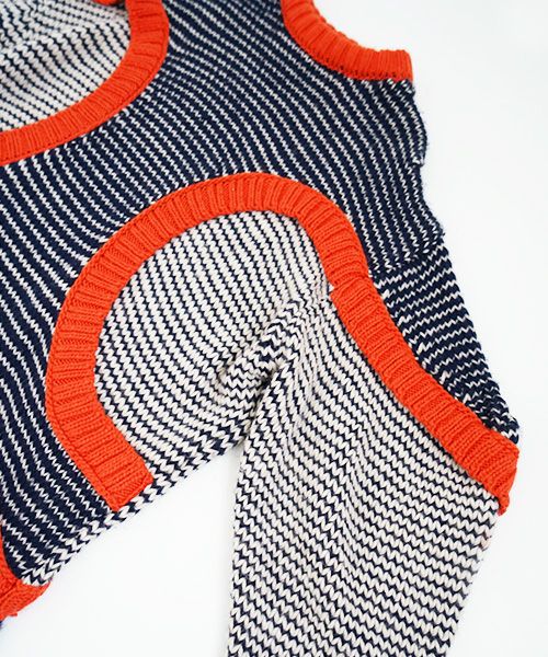 HENRIK VIBSKOV ヘンリックヴィブスコフ TOMATO KNIT DRESS [Navy Red