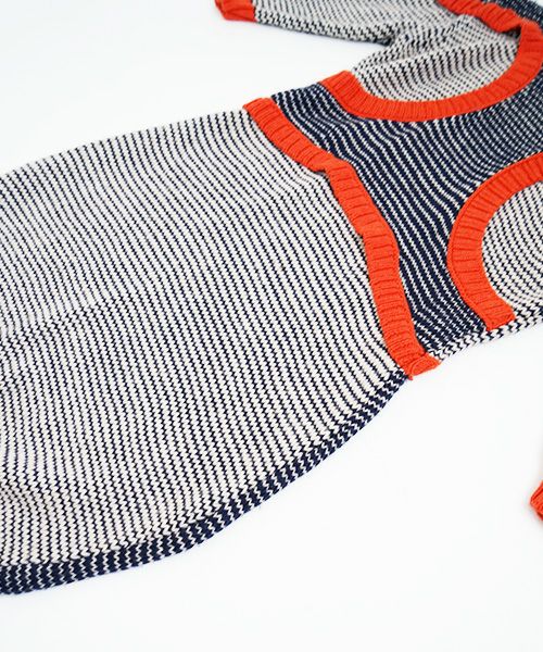 HENRIK VIBSKOV ヘンリックヴィブスコフ KNIT SWEAT DRESS [Navy Red Beige] HENRIK VIBSKOV店舗 HENRIK VIBSKOV取扱 HENRIK VIBSKOV通販