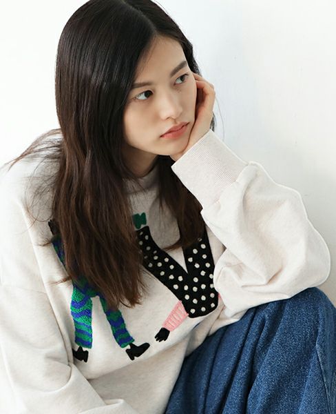 HENRIK VIBSKOV.HV CHARACTERS SWEAT[WHITE]_