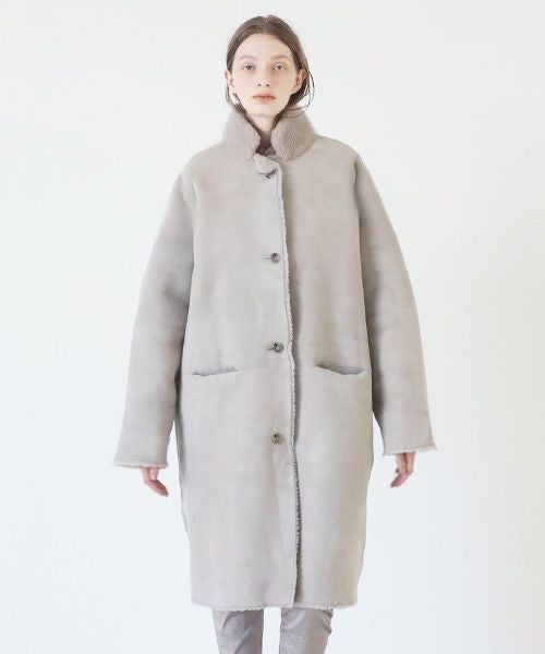 KristenseN DU NORD クリステンセンドゥノルド MOUTON COAT [02 chalk]