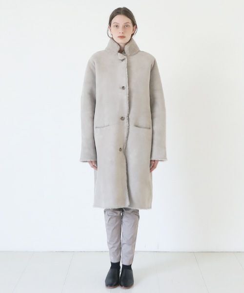 クリステンセン ドゥノルド　KristenseN DU NORDカシミア100% KristenseN DU NORD クリステンセンドゥノルド MOUTON COAT [02 chalk]