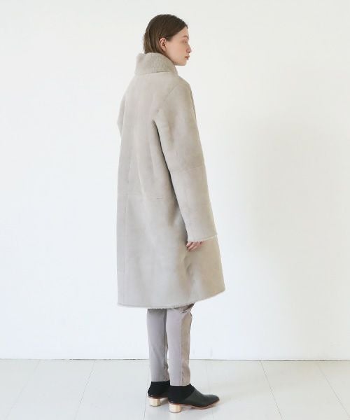 KristenseN DU NORD クリステンセンドゥノルド MOUTON COAT [02 chalk]