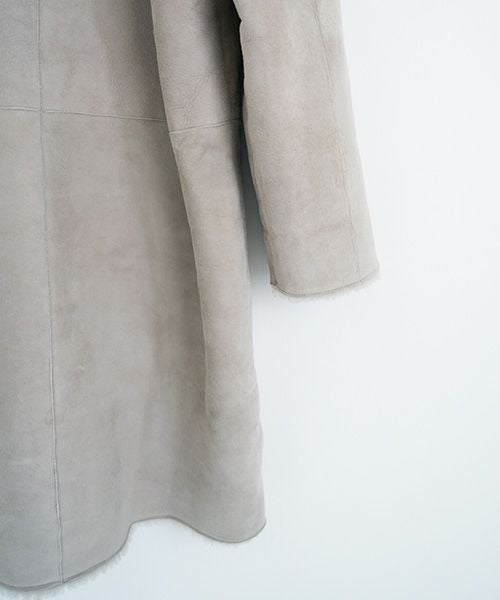 KristenseN DU NORD  ｸﾘｽﾃﾝｾﾝ ﾄﾞｩ ﾉﾙﾄ MOUTON COAT [221-12434/F-301 02 chalk] KristenseN DU NORD店舗 KristenseN DU NORD通販 KristenseN DU NORD公式