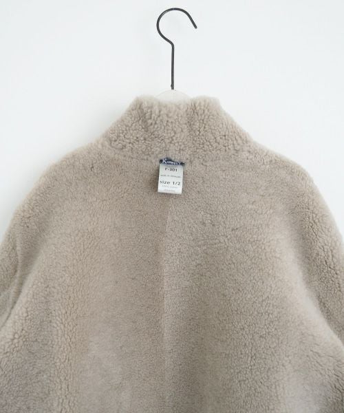 KristenseN DU NORD  ｸﾘｽﾃﾝｾﾝ ﾄﾞｩ ﾉﾙﾄ MOUTON COAT [221-12434/F-301 02 chalk] KristenseN DU NORD店舗 KristenseN DU NORD通販 KristenseN DU NORD公式