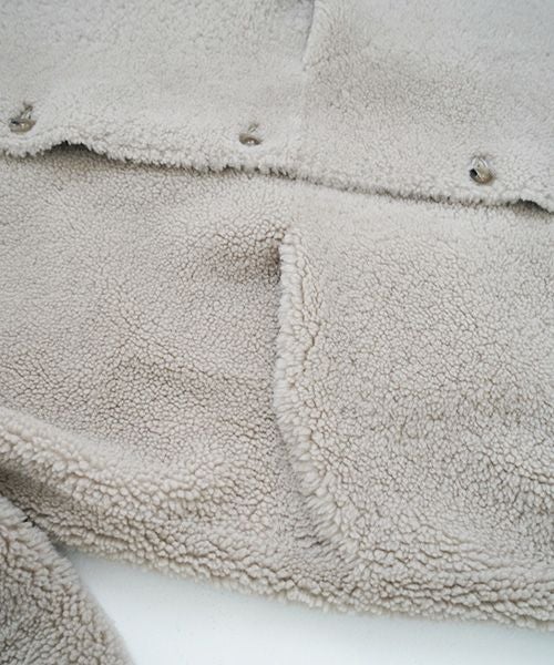 KristenseN DU NORD  ｸﾘｽﾃﾝｾﾝ ﾄﾞｩ ﾉﾙﾄ MOUTON COAT [221-12434/F-301 02 chalk] KristenseN DU NORD店舗 KristenseN DU NORD通販 KristenseN DU NORD公式