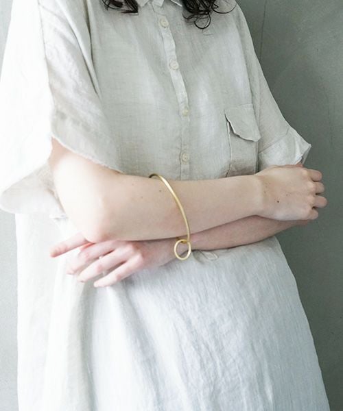 _Fot.フォート.round wire bangle _egg [1401a_b/brass]