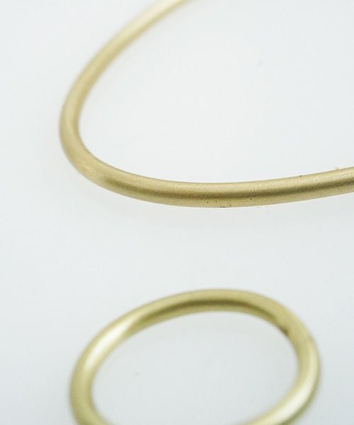 _Fot.フォート.round wire bangle _egg [1401a_b/brass]