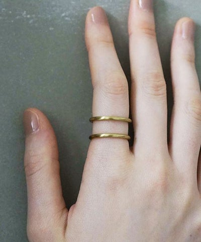 _Fot.フォート.round wire ring_double [1106a_d/brass]