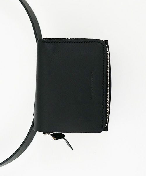 EDROBERTJUDSON.エドロバートジャドソン.box stitch belted wallet [BUCKS/B01XWL-69/05/black]