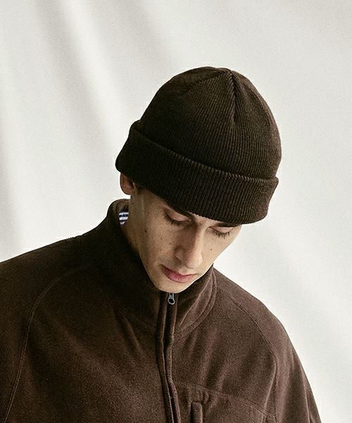 YOKO SAKAMOTO ヨーコサカモト KNIT BIG WATCH CAP [HEATHER OLIVE] YS