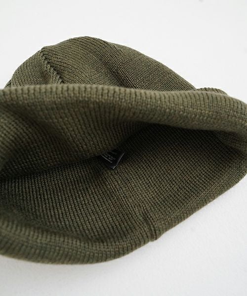 YOKO SAKAMOTO ヨーコサカモト KNIT BIG WATCH CAP [HEATHER OLIVE] YS