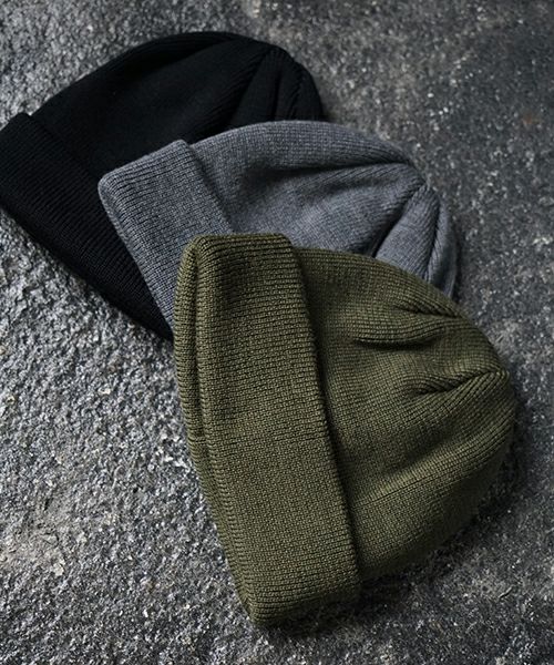 YOKO SAKAMOTO ヨーコ サカモト YS ビーニー ニットキャップ YOKO SAKAMOTO ヨーコサカモト KNIT BIG WATCH CAP - HARD TWIST YS