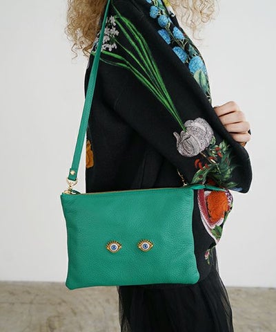 AHCAHCUM.あちゃちゅむ.お目目のバッグ[green]