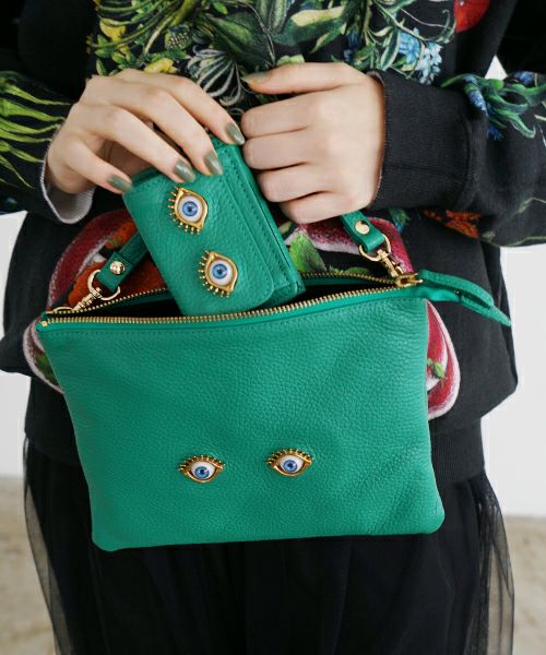 AHCAHCUM あちゃちゅむ お目目の財布 [green]