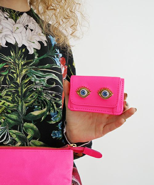 AHCAHCUM.あちゃちゅむ.お目目の財布 [pink]