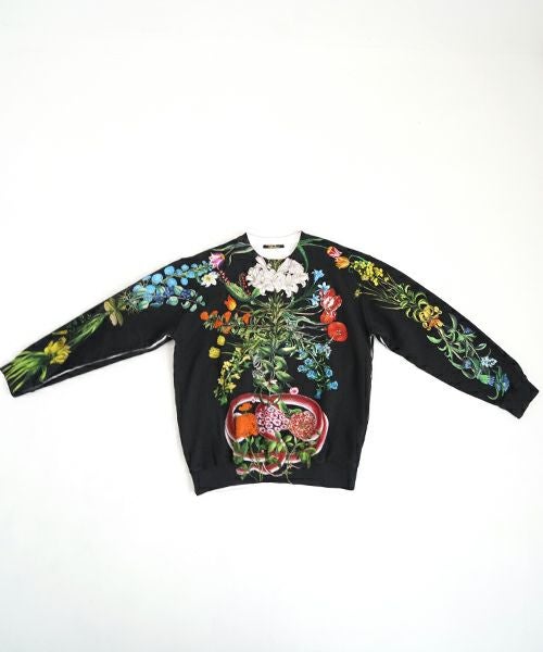 AHCAHCUM あちゃちゅむ お花の体スウェット[black]