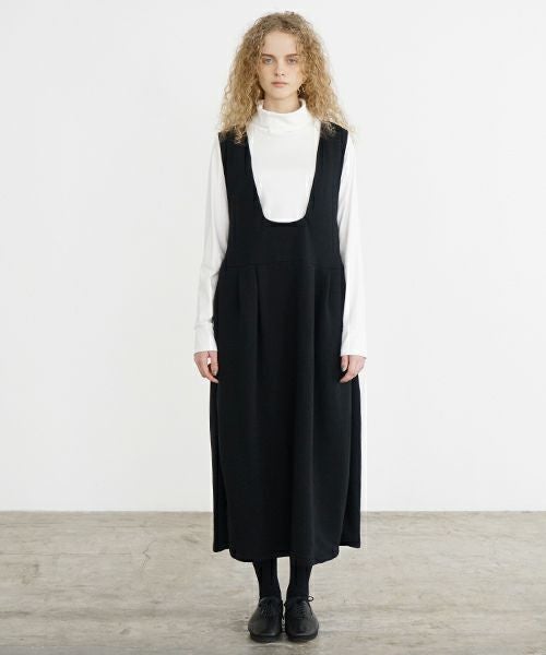 Mochi / home&miles.モチ / ホーム＆マイルズ.sweat jumper skirt [black]