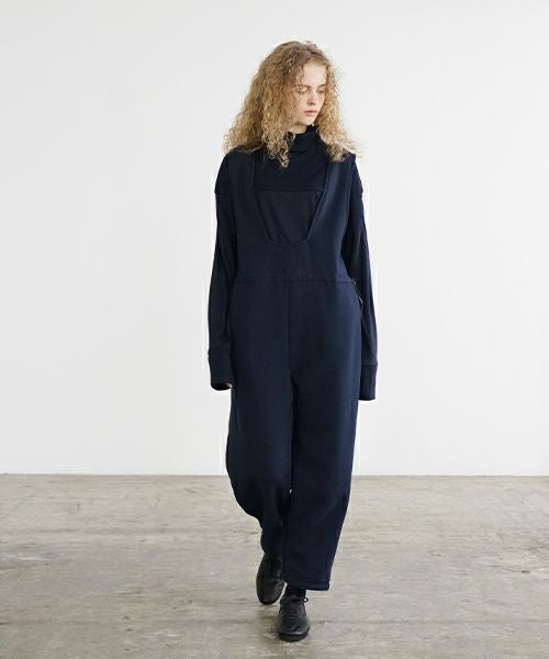 Mochi / home&miles.モチ / ホーム＆マイルズ.tuck sweat salopette [navy]