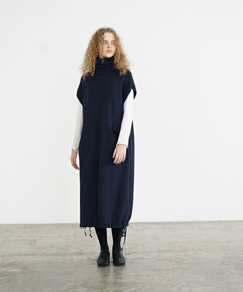 Mochi / home&miles.モチ / ホーム＆マイルズ.turtle neck one piece [navy]