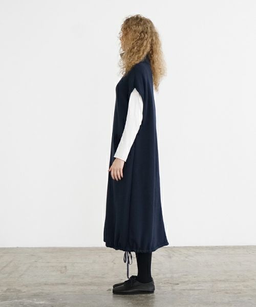 Mochi / home&miles.モチ / ホーム＆マイルズ.turtle neck one piece [navy]