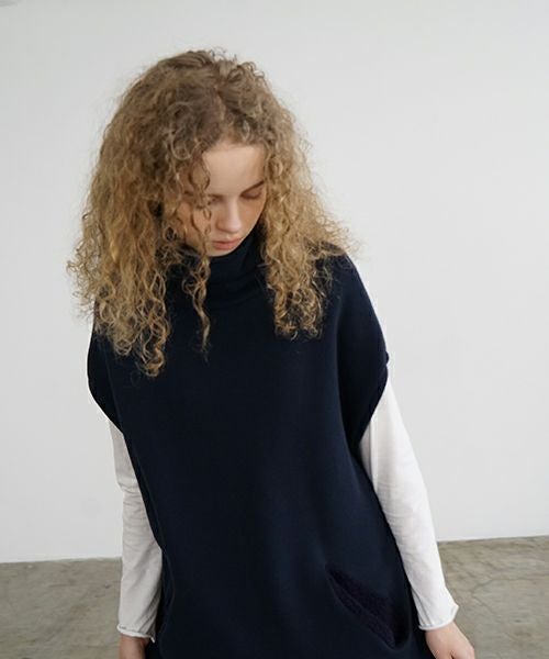 Mochi / home&miles.モチ / ホーム＆マイルズ.turtle neck one piece [navy]