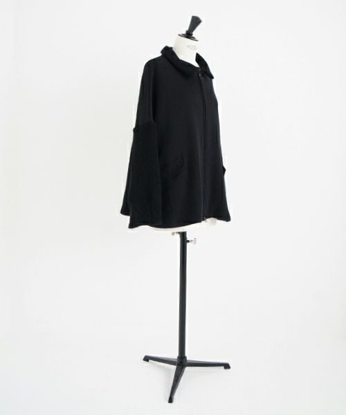 Mochi / home&miles.モチ / ホーム＆マイルズ.zip up cardigan [black]