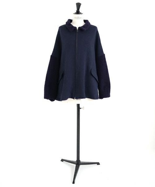 Mochi / home&miles.モチ / ホーム＆マイルズ.zip up cardigan [navy]