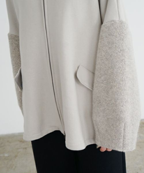 Mochi / home&miles.モチ / ホーム＆マイルズ.zip up cardigan [greige]