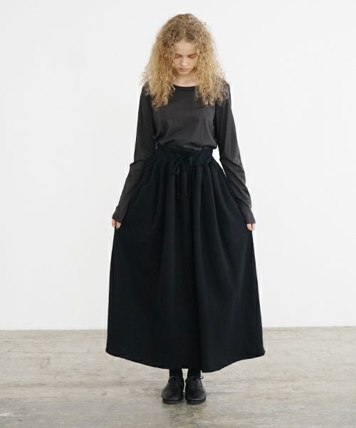 Mochi / home&miles.モチ / ホーム＆マイルズ.long skirt [black]