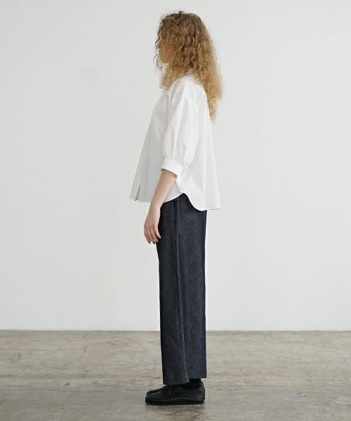 Mochi.モチ.gather blouse [finx cotton]