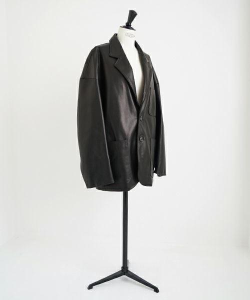 YOKO SAKAMOTO ヨーコサカモト LEATHER BIG JACKET [BLACK] YS - 23AW - 11