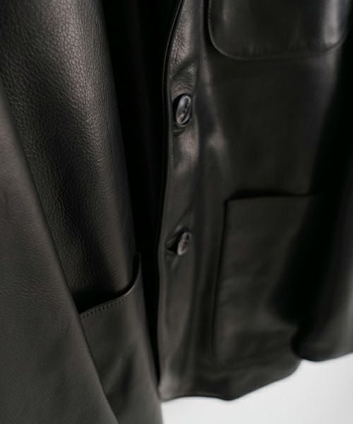 YOKO SAKAMOTO.ヨーコサカモト. LEATHER BIG JACKET [BLACK] YS - 23AW - 11