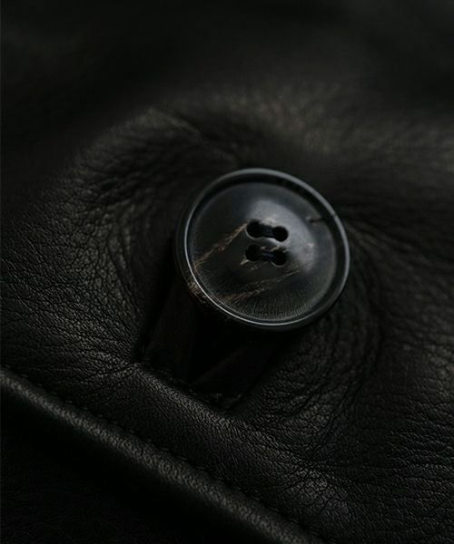 YOKO SAKAMOTO ヨーコサカモト LEATHER BIG JACKET [BLACK] YS - 23AW - 11