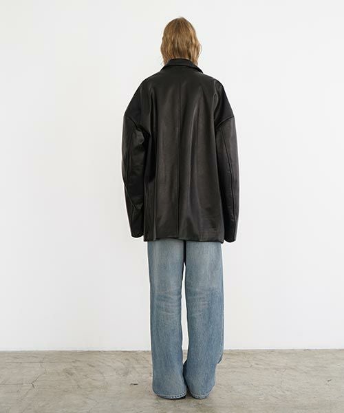 ジャケット・アウター yoko sakamoto LEATHER BIG SHIRT YOKO SAKAMOTO ヨーコサカモト 「LEATHER BIG SHIRT」- WEEKENDER SHOP