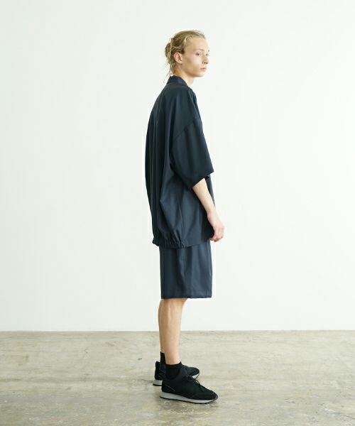 VU ヴウ balloon shirt [DEEP BLUE］バルーンシャツ vu-s24-s01