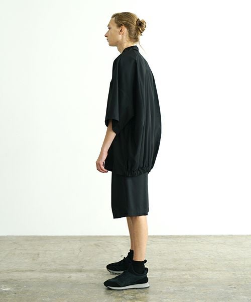 VU ヴウ balloon shirt [BLACK］バルーンシャツ vu-s24-s01