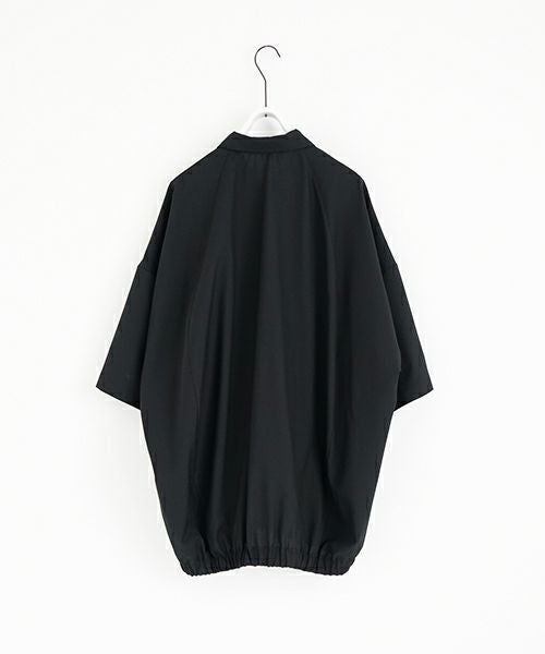 VUm ヴウエム balloon shirt [BLACK］ vu-s24-s01