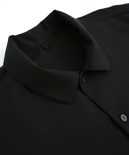 VU ヴウ balloon shirt [BLACK］バルーンシャツ vu-s24-s01